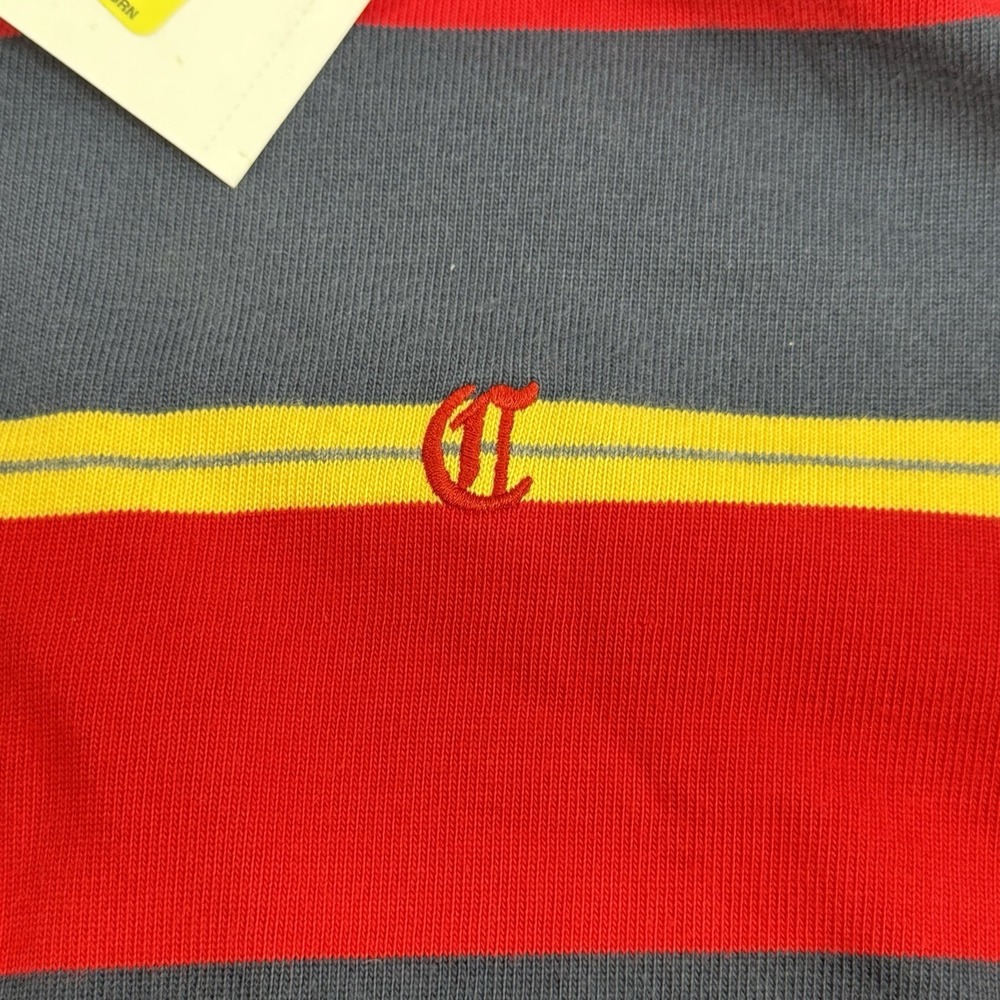 Vintage Daniel Cremieux Rugby Shirt Mens XL NWT Striped Elbow Patch Polo - Picture 6 of 9